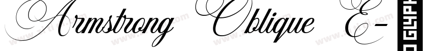 Armstrong Oblique E字体转换